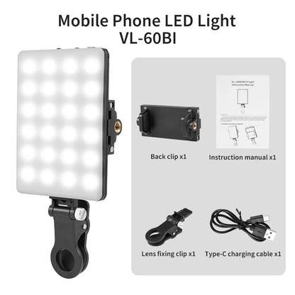 Portable RGB LED Fill Light for Phone Camera and Vlog
