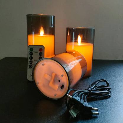 USB Rechargeable LED Candle Light with Remote