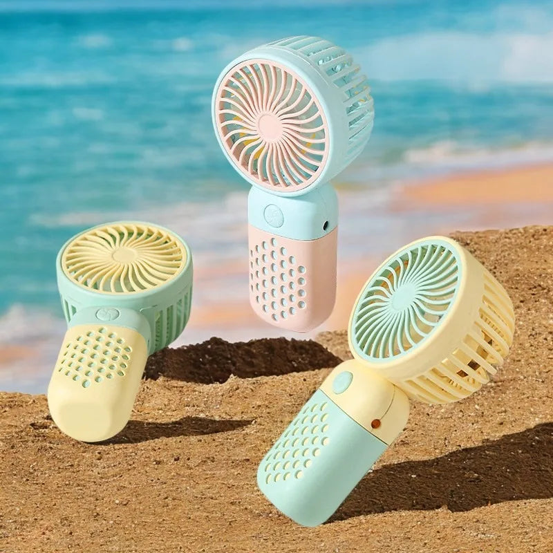 Portable USB Mini Fan – Rechargeable Handheld Cooler